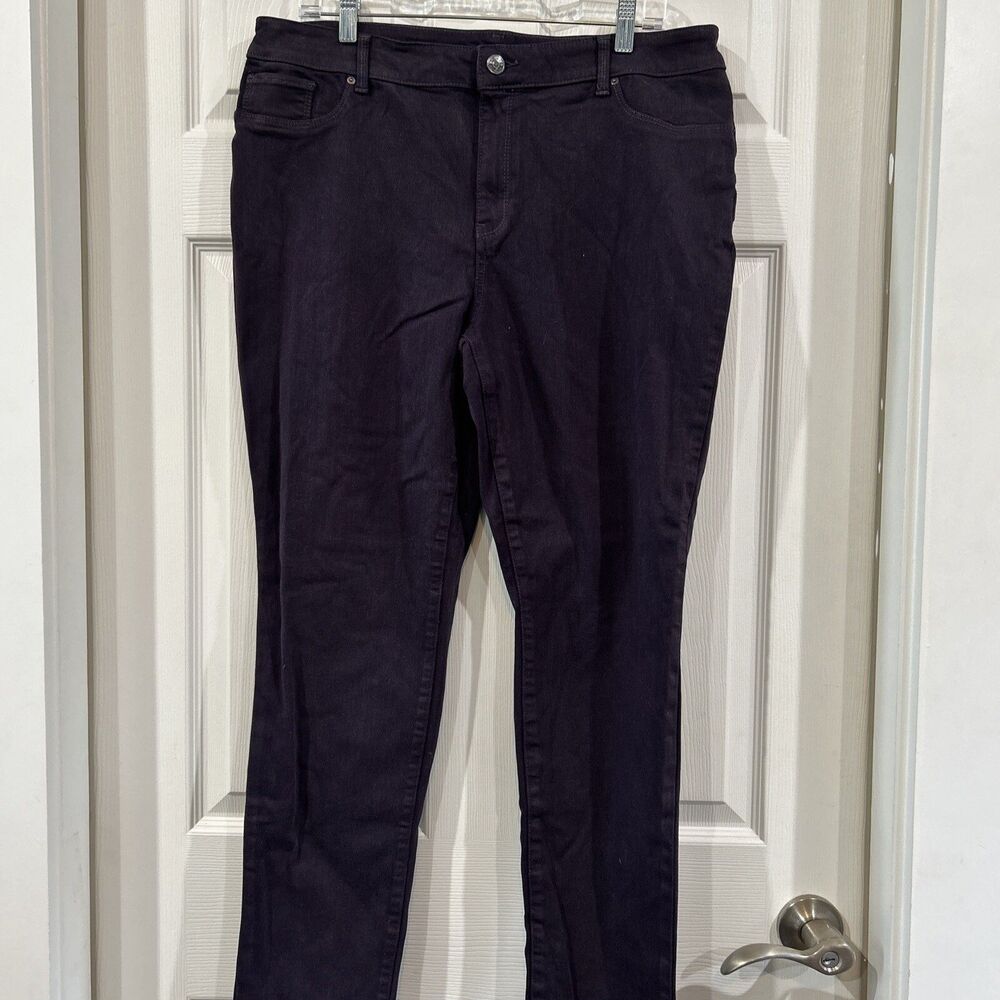 Chico's 2.5 Platinum Jeans Women's Jegging Pants Stretch 14 Purple